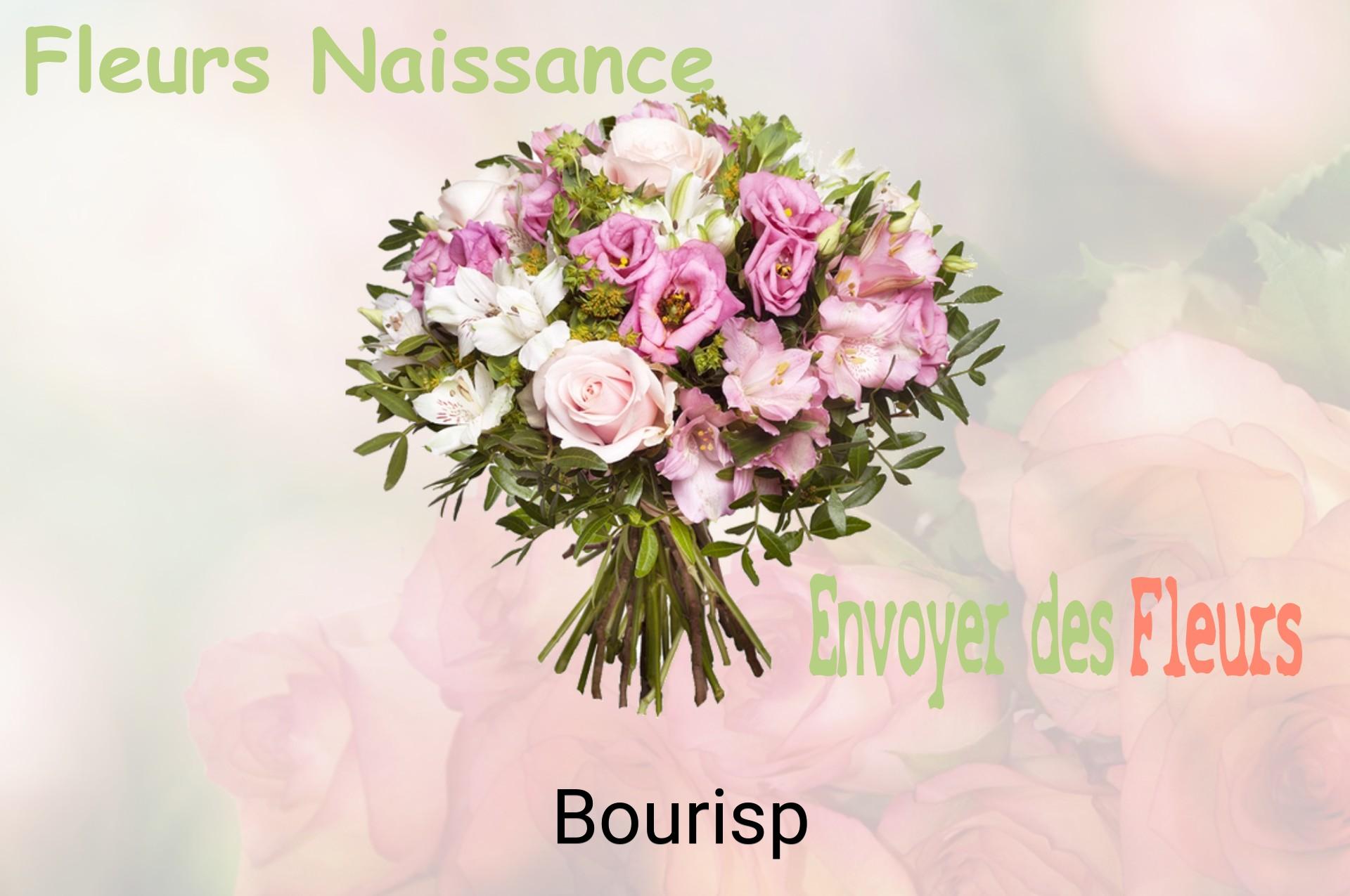 Bouquet de fleurs de naissance livré à Bourisp